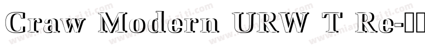 Craw Modern URW T Re字体转换